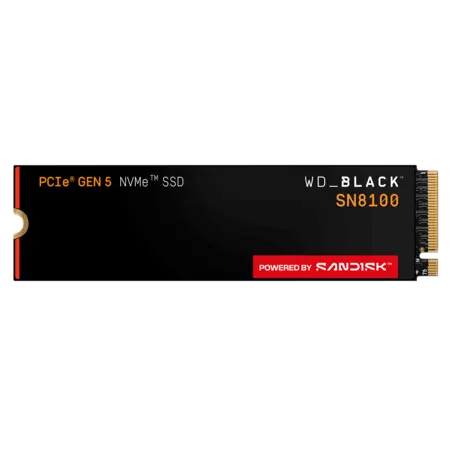 Face avant du disque SSD WD_BLACK SN8100 NVMe