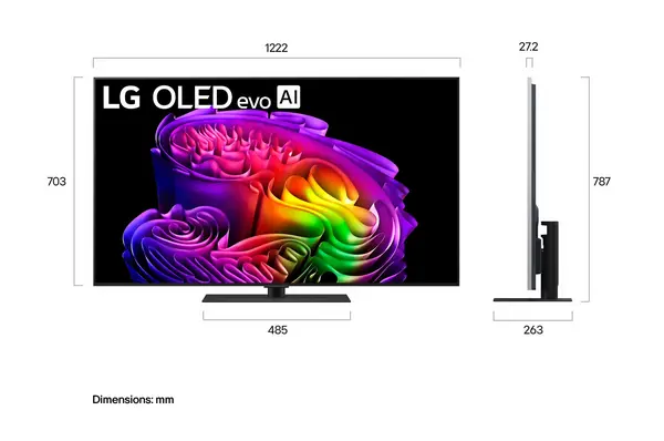 Téléviseur intelligent LG OLED evo G6 IA 4K de 55 pouces modèle 2026